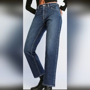 ✨👖 NWOT $300 Daily Blue Slim Barrel Jeans NIDRA Size 27 ✨👖